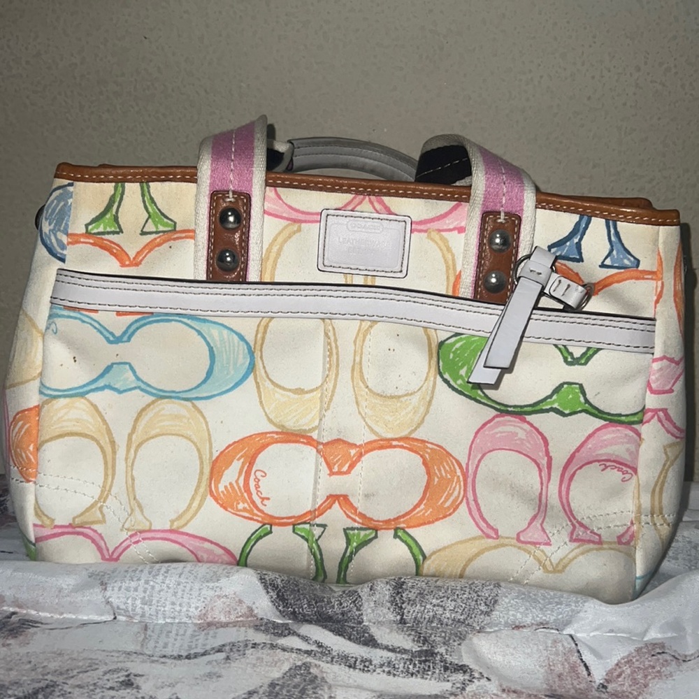 Coach L0671-10673 Multicolor Purse Authentic